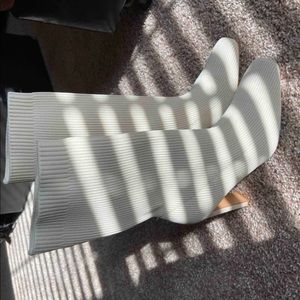 Biege boots size 7 womens